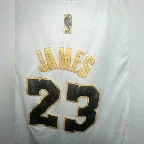 T-Gold Series of The NBA Of Angeles Lakers Brand Nike  Size 50 Lebron Jame - Picture 5 of 8